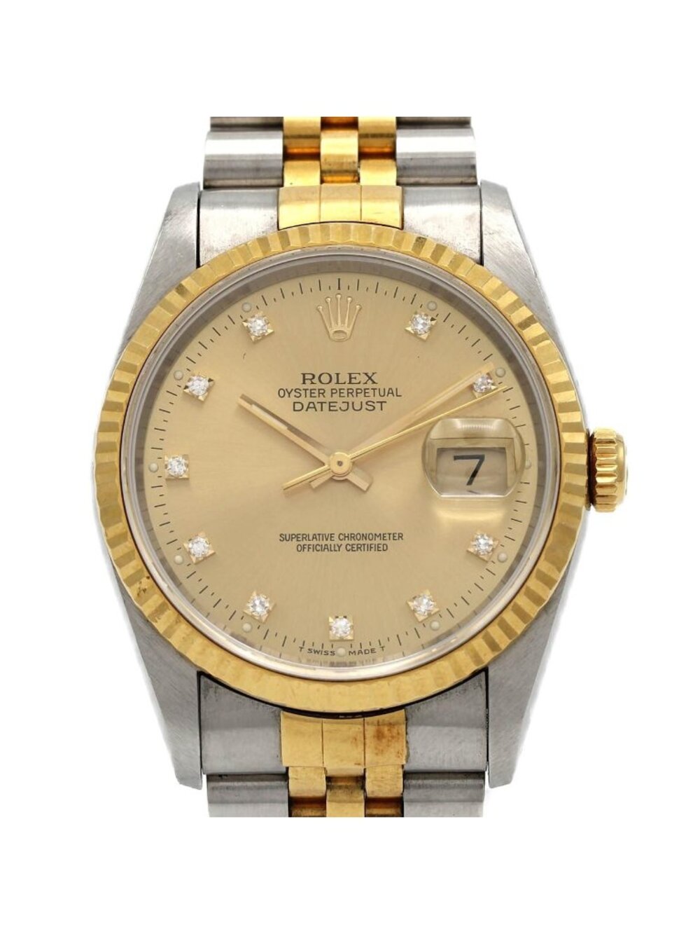 Rolex Datejust Stainless Steel Yellow Gold Automatic